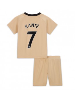 Chelsea Kante #7 Ausweichtrikot für Kinder 2022-23 Kurzarm (+ Kurze Hosen)